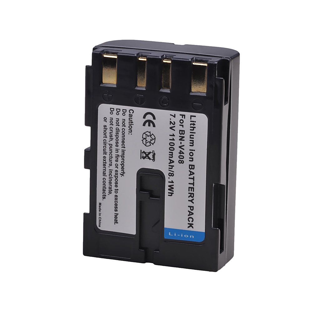 1100mAh Bateria para JVC BN V408 V408U BN-V408 BNV408 D70EK D70U D70US D72 D72U D72US D73 D73US D90 D90K D90US Camcorder