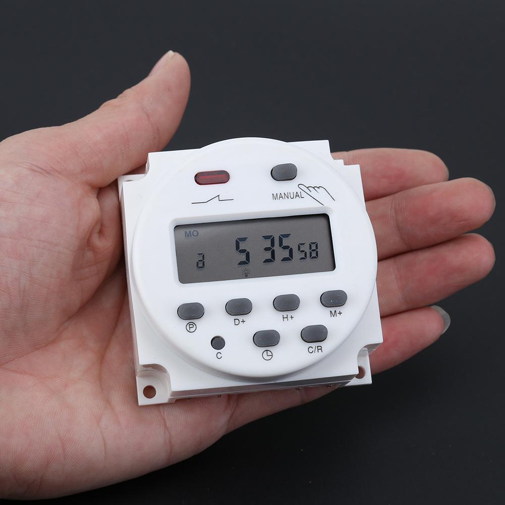 Digital LCD Display Power Timer Digital 7 Days Weekly Programmable Timer Switch Time Relay Control Electrical Equipment Tools