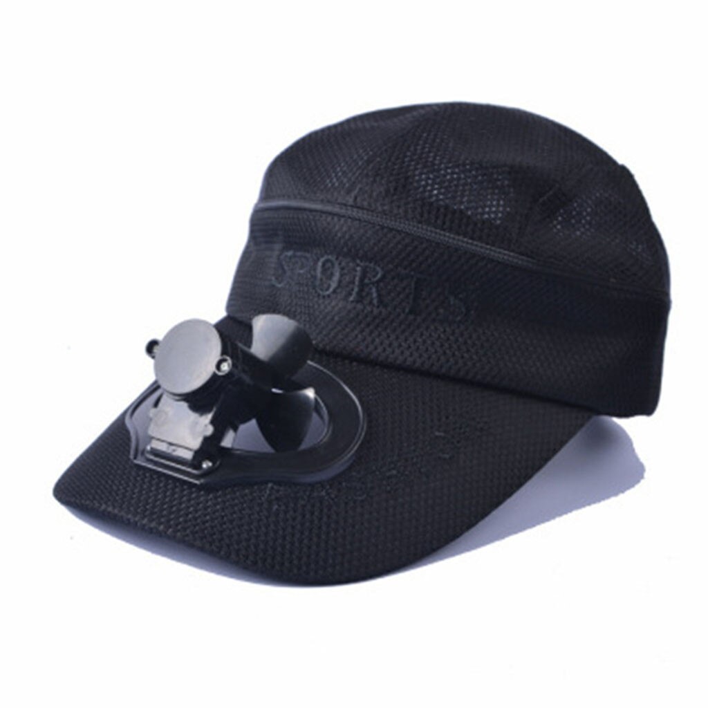 Nyhed unisex hat blæser køling camping vandring sport sommer baseball udendørs rejse kasket bomuld usb ladekabel ventilator capf 624: 1bk