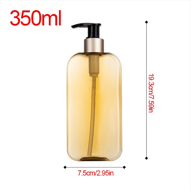 250/350Ml Vierkante Vorm Zeep Hervulbare Fles Handpers Lege Reizen Draagbare Dispenser Olie Douchegel Lotion Opslag fles: I