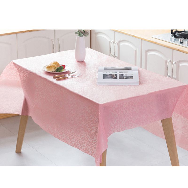 Tafel Dekken Rechthoek Tafelkleed Effen Kleur Bruiloft Verjaardag Party Bureau Covers Plastic Kant Wegwerp Decoratieve Tafelkleed: R180 