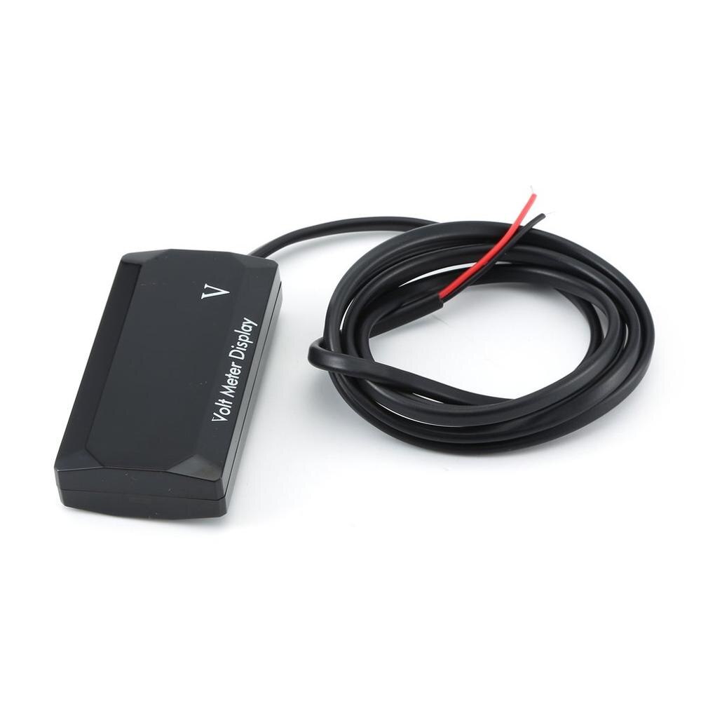 Led display digitalt voltmeter panel volt spændingsmåler tester omvendt forbindelsesbeskyttelse 12v til bil motorcykel dropshiping