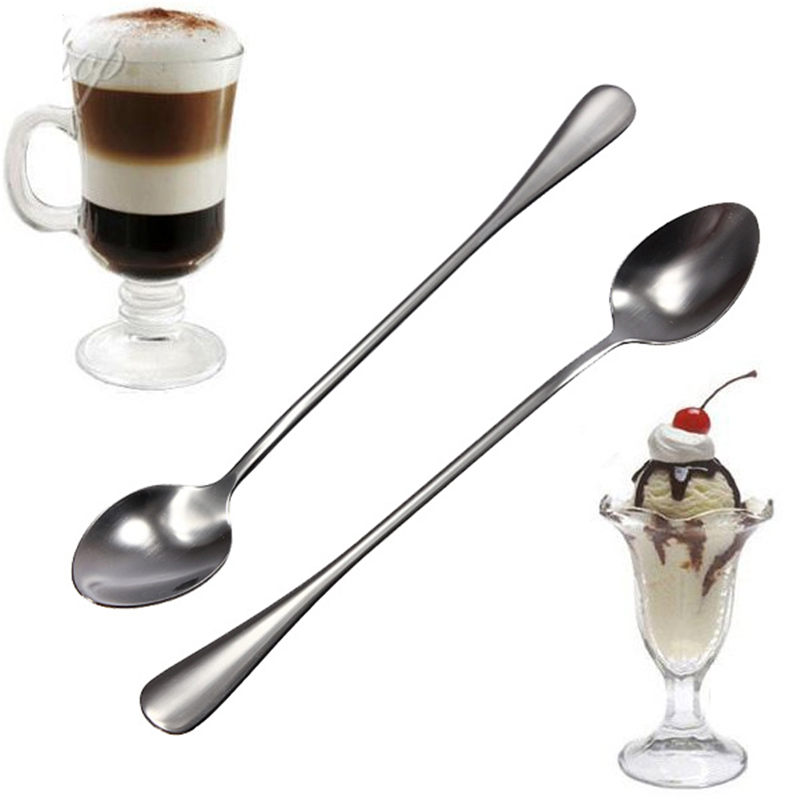 Beste Lange Lepel Koffie Latte Ijs Soda Sundae Drink Cocktail Scoop Mixer Puddler Roeren Bar Lepel Tool