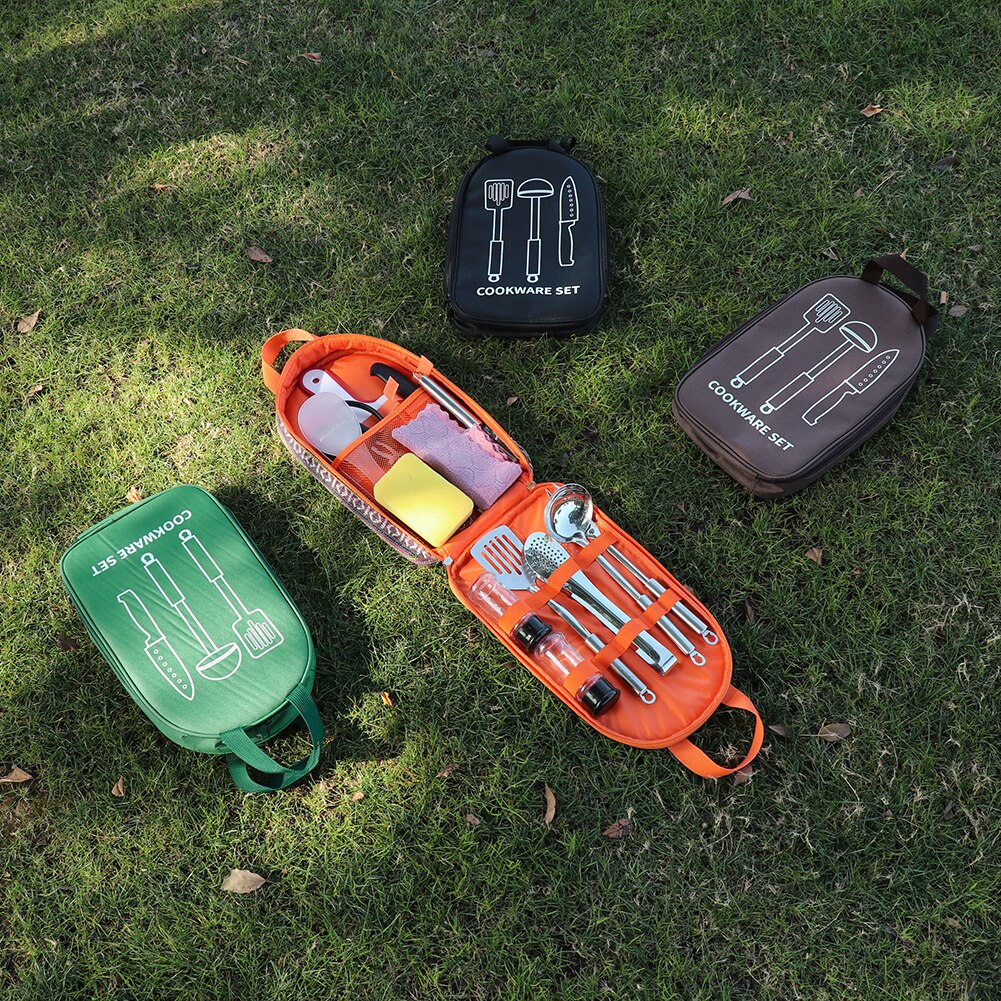 Camping en plein air ustensiles de cuisine conteneur de stockage sacs Portable vaisselle cuisine cuisine ustensile organisateur voyage BBQ sac de rangement