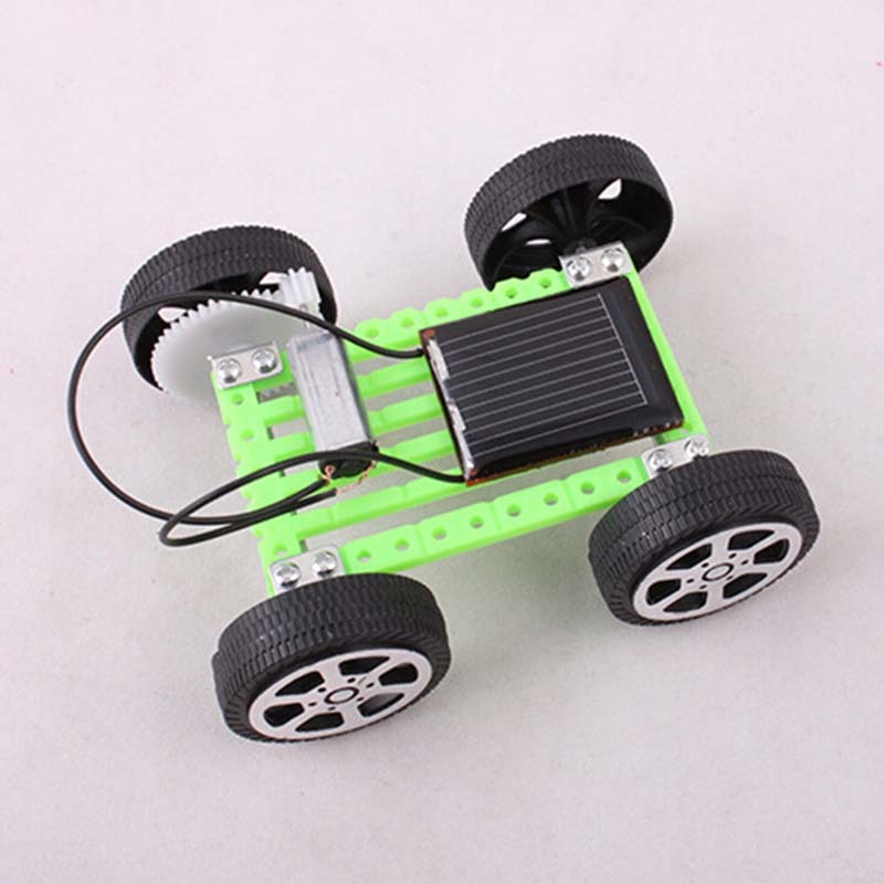 5 stücke Mini DIY Spielzeug Auto Bausatz Roboter Spielzeug ziehen um Rennfahrer freundlicher Pädagogisches Gerät Hobby Lustige Solar- Auto einstellen