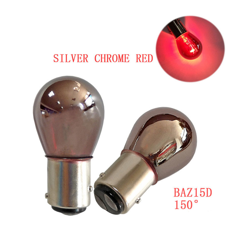 Lumière Invisible de miroir chromée 1 pièce, 3156 1176 1157 S25 12V 5W/21W BAY15D BA15D BAZ15D BAU15S voiture LED frein clignotant ampoule unique