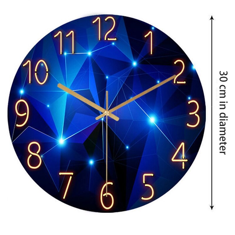 Wall clock Modern Large Size Wall Clock Silent Non Ticking Battery Quartz Digital Clock for Living Bedroom Decor Dial
