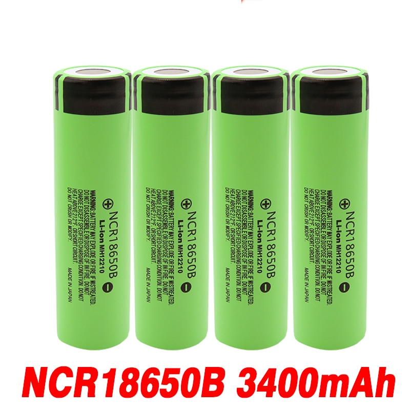 NEWEST Original 18650 Battery NCR18650B 3.7V 3400 mah 18650 Lithium Rechargeable Battery For Flashlight batteries