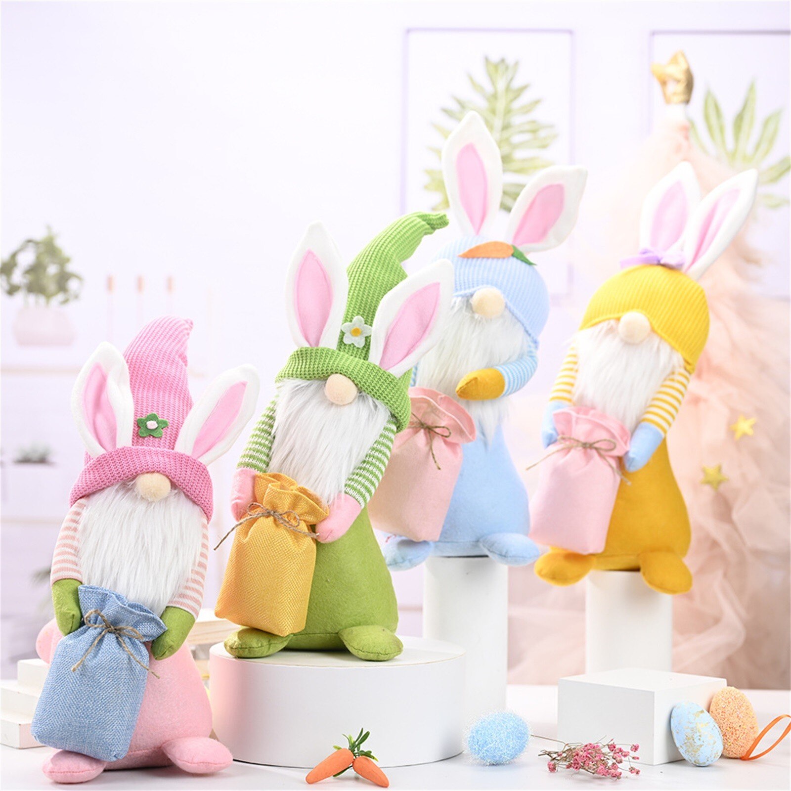 Pasen Gnomes Pop Speelgoed Voor Kids Bunny Decoratie 40Cm Dwerg Faceless Pop Pluche Konijn Pop Kinderen Pasen Festival