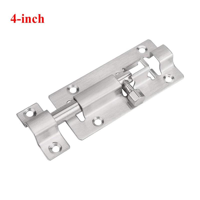 Furniture Door Bolts For Gate Security 2/3/4/5 Inch Sliding Stainless Door Steel Locks Chain Furniture Z3B7: 4 inch