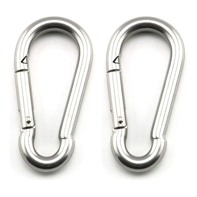 6 Pcs Suspended Ceiling Wall Mount U-Shaped Hooks Stainless Steel Heavy Duty Multi-Function Hammock Hook Plate with Hook