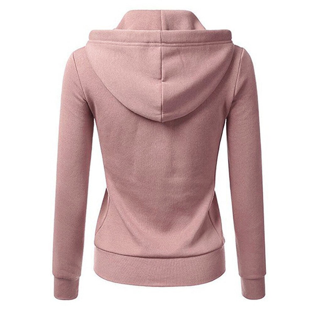 Vrouwen Lange Mouw Sweater Patchwork Effen Kleur Capuchon Rits Toevallige Sport Jas Outdoor Fitness Sweatshirt Kleding