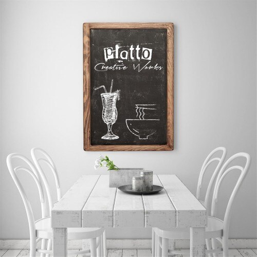 Plattocw Decorative Chalkboard Writing Chalk Board 60x40 cm