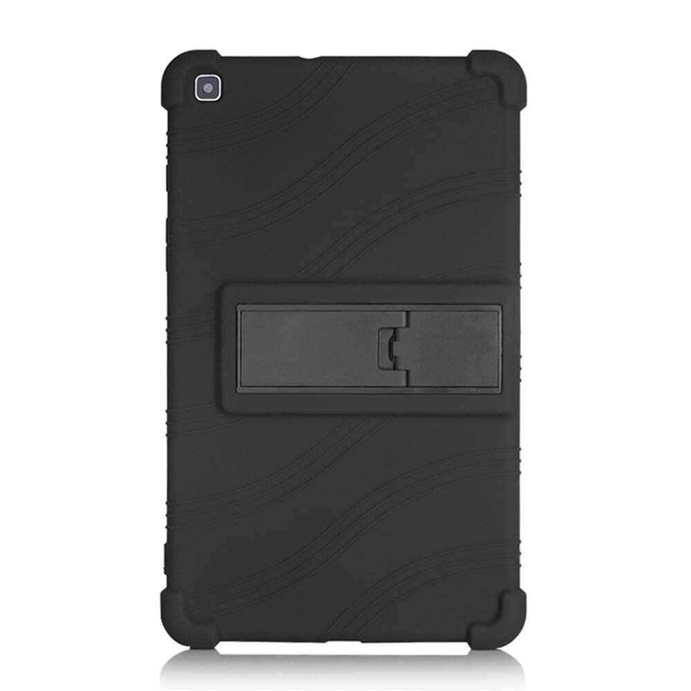 Child Shockproof Silicon Case For Samusng Galaxy Tab A 8.0 inch T290 SM-T290 T295 T297 Kickstand Tablet Shell Case Cover #S: black