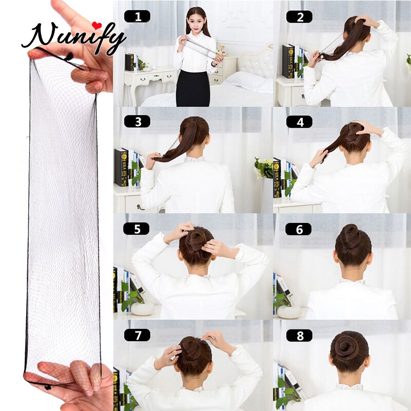 Nunify 20Pcs Hair Nets Invisible Elastic Edge Mesh Hair Styling Hairnet Soft Lines For Dancing Sporting Hair Net Wigs Weaving