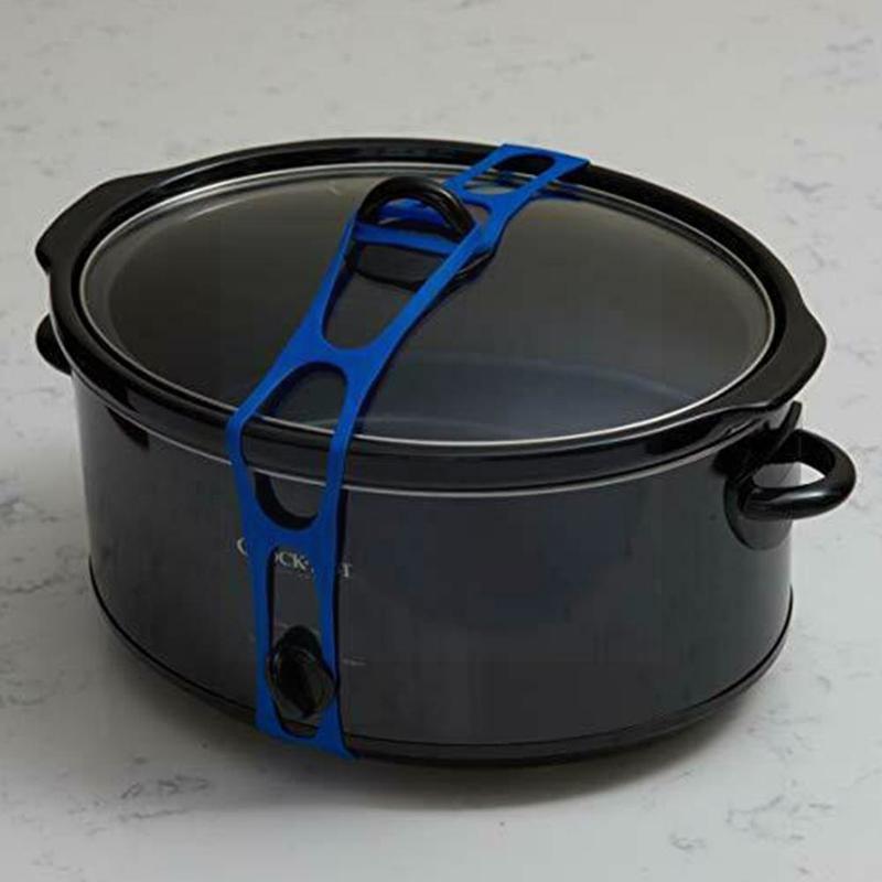 Crockpot Deksel Strap Herbruikbare Universele Deksel Behoud Lunch Crock Bundeling Voorkomen Bandjes Riem Doos Opslag Riem Deksel Pot Sli X3M5