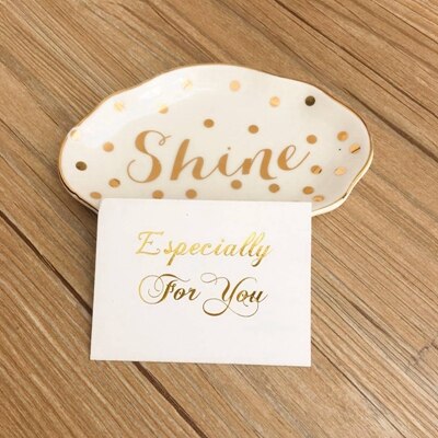 20pcs/lot gold Blessing card message card Happy Birthday Merry Christmas Happy Year Love blessing greeting cards: Especially for you