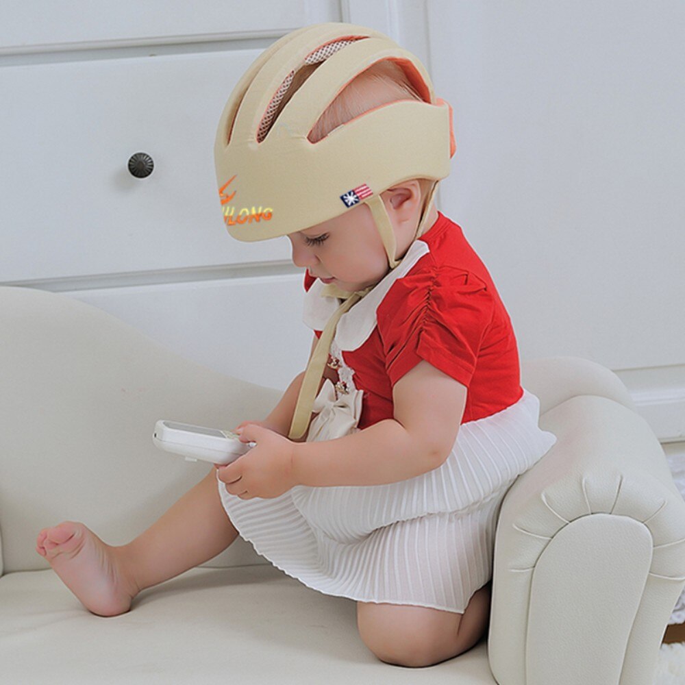 Baby Helm Sicherheit Schutzhelm Für Babys Mädchen Baumwolle Infant Schutz Hüte Kinder Kappe Für Jungen Mädchen Capacete Infantil