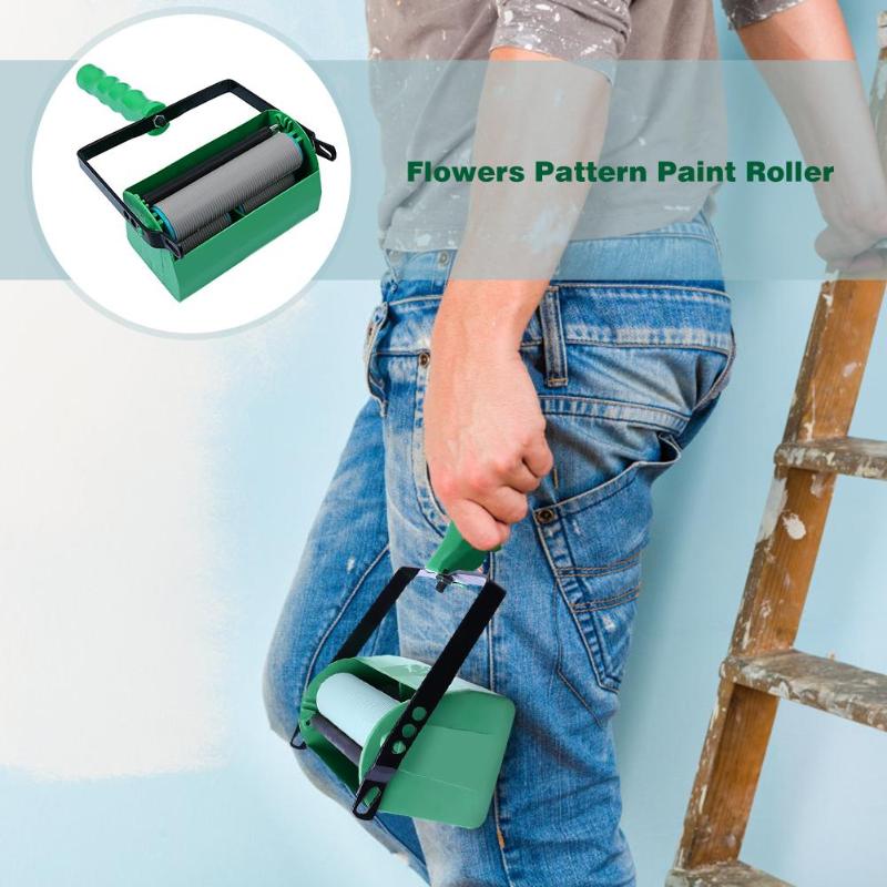 5 inch Flowers Pattern Paint Roller Wall Decoration Paint Coating Machine Roller Brush Art Painting Tool