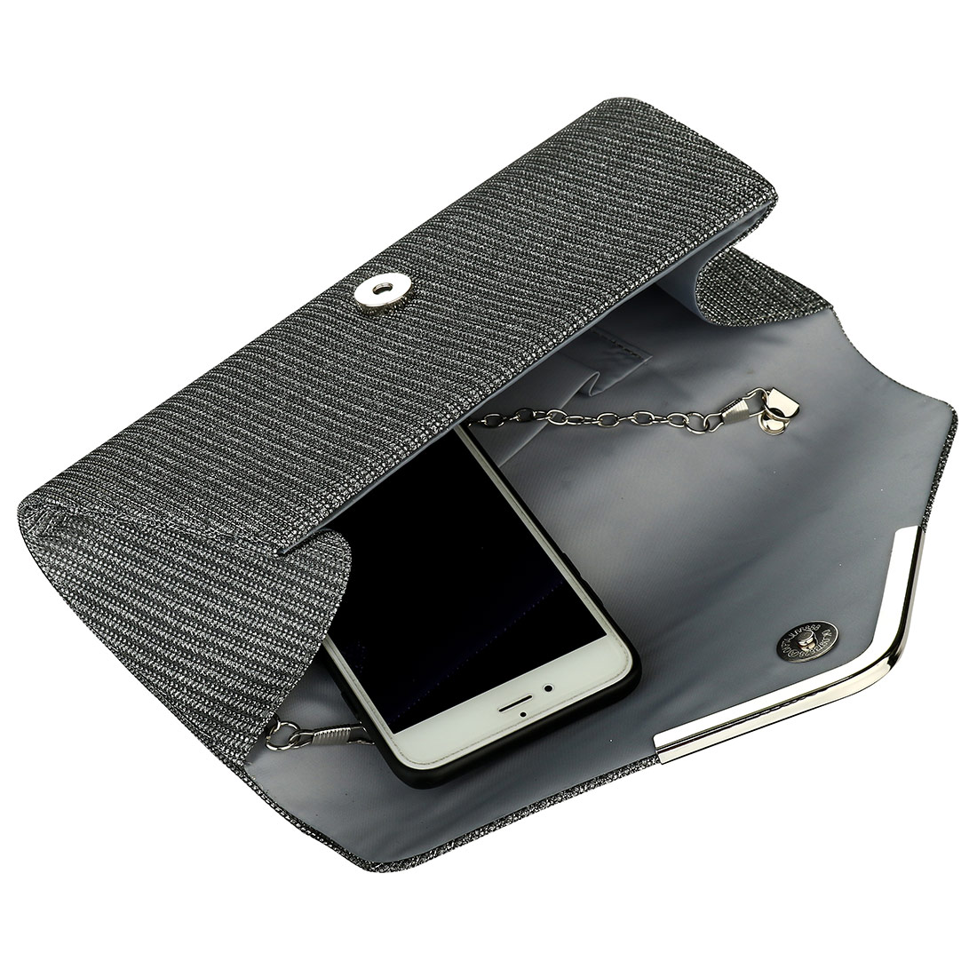 Donne di Sera Della Frizione Delle Donne del sacchetto di Diamante Del Rhinestone di Cristallo Della Frizione Giorno Frizione Portafoglio Borsa di Cerimonia Nuziale Del Partito Banchetto Nero/Oro Argento