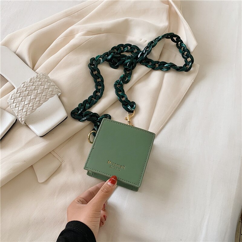 Pu leren speciale mini vierkante tas dames borst messenger bag trendy heuptas portemonnees dames flap