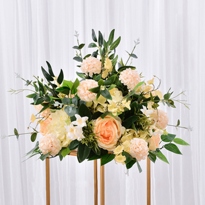 Kunstseide Blumen Ball für Hochzeits feier Dekoration Bühne Anzeige Fenster Dekoration Simulation Blume Hochzeit Zubehör: WEISS