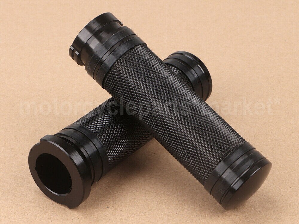 Motorrad Schwarz 1 "25mm Hand Griffe Aluminium Für Harley Sportster 883 1200 XL VRSC touren Dyna Softail Kunden 96-hoch Griff Bar