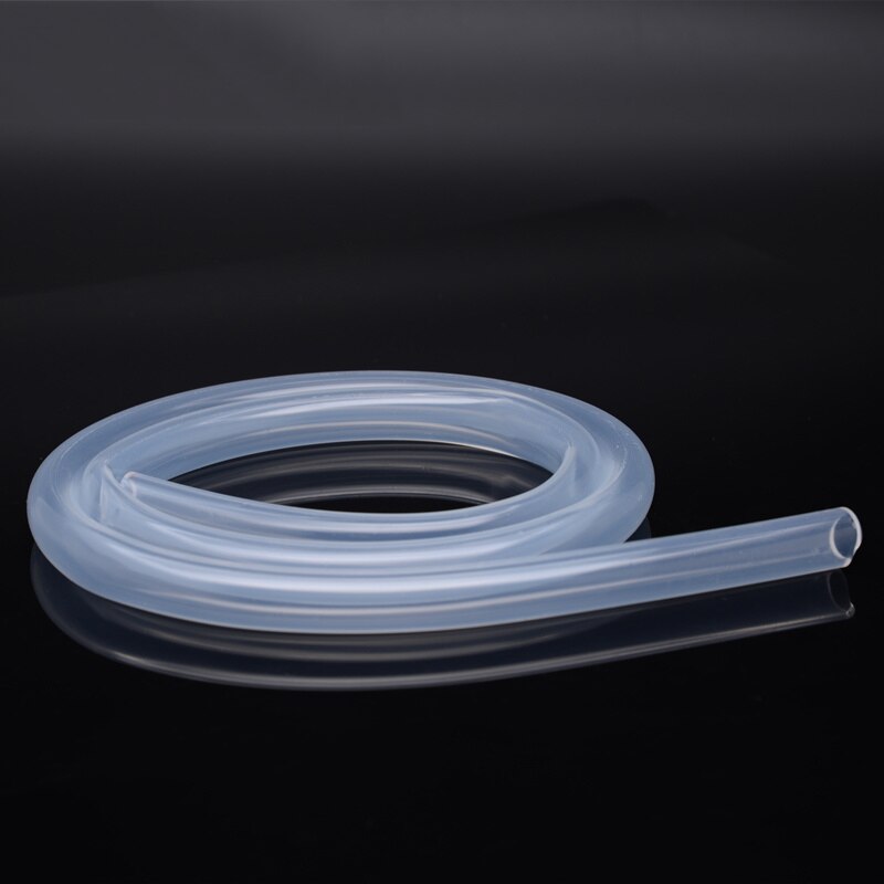 Mangueira resistente de alta temperatura 4/6/8/10/12mm id * od 1m tubo de silicone transparente silicone borracha unscented produto comestível