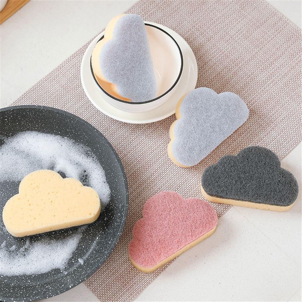 Washing Cloth Car Washing Glass Washing Sponges Strong Decontamination Pads Multi-functional Cloud Sponge Kitchen Tools