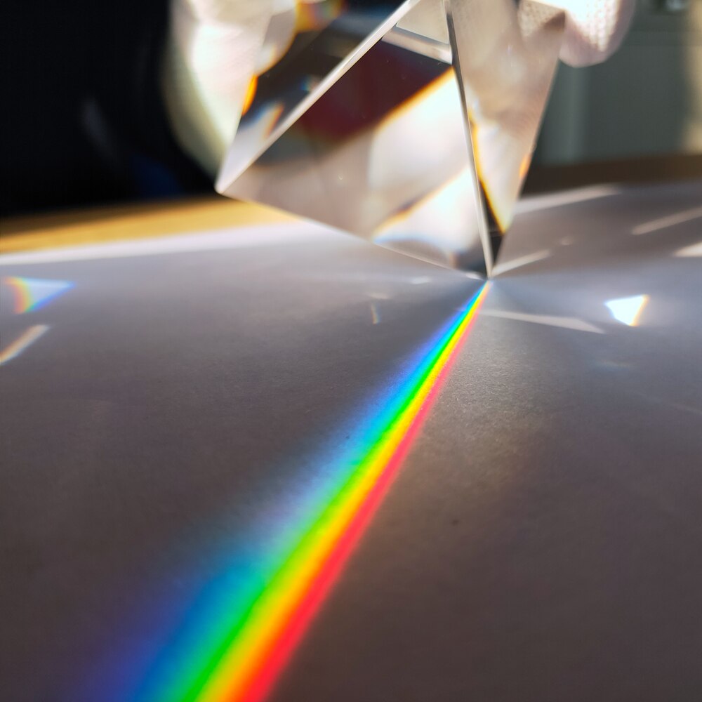 40Mm Piramide Regenboog Prisma Optische Glas Kristal Hoogte Rechthoekige Piramide Polyhedral Popularisering Wetenschap Studeren Student