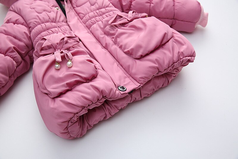 Dikker Fluwelen Warme Meisjes Jas Winter Katoen Lange Stijl Hooded Jassen Voor Meisjes Kinderen Bovenkleding Kerstcadeau Jongens Kleding