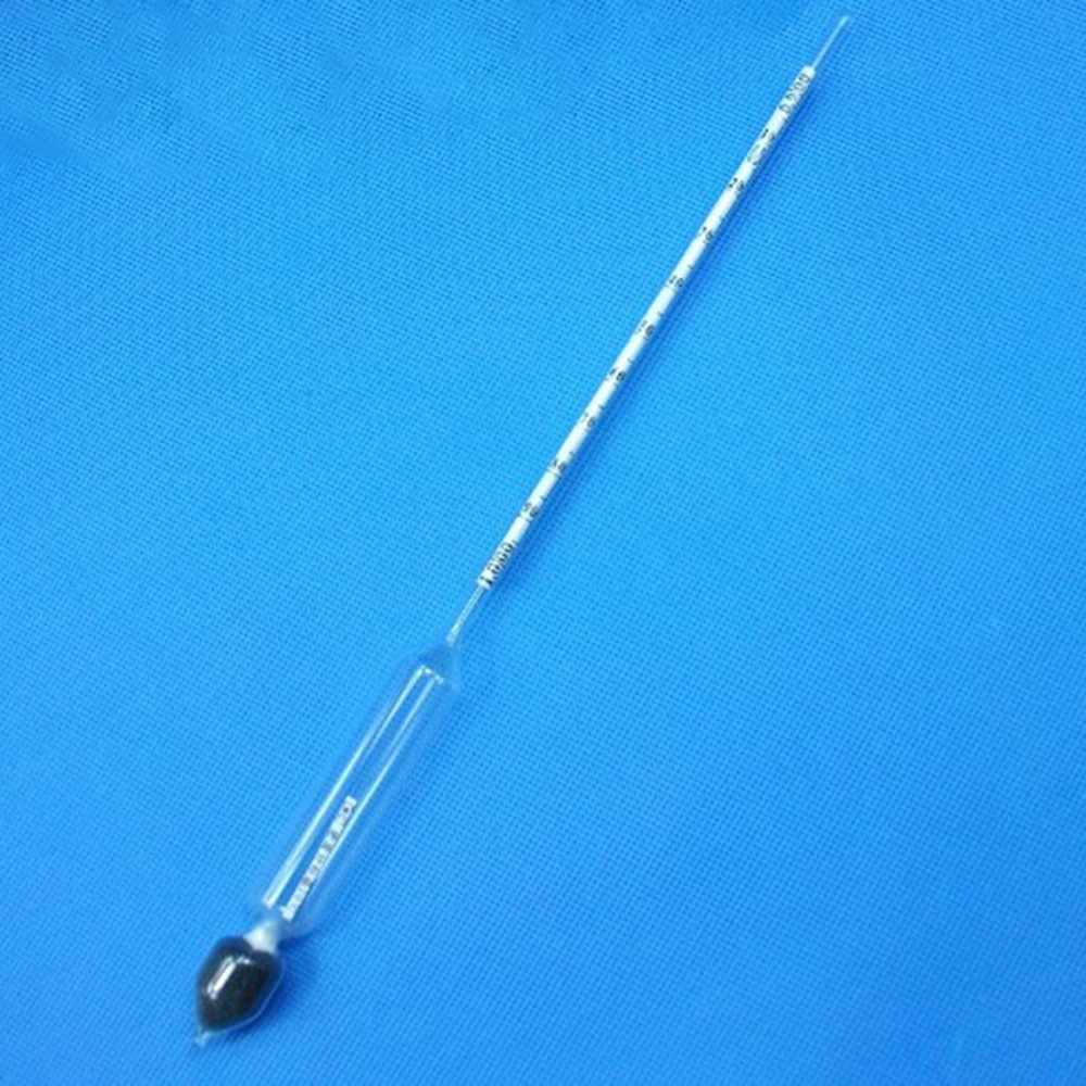 2PCS/lot 0.9-1.0/m3 portable glass Densitometers glass liquid hydrometer densimeter Density Meter