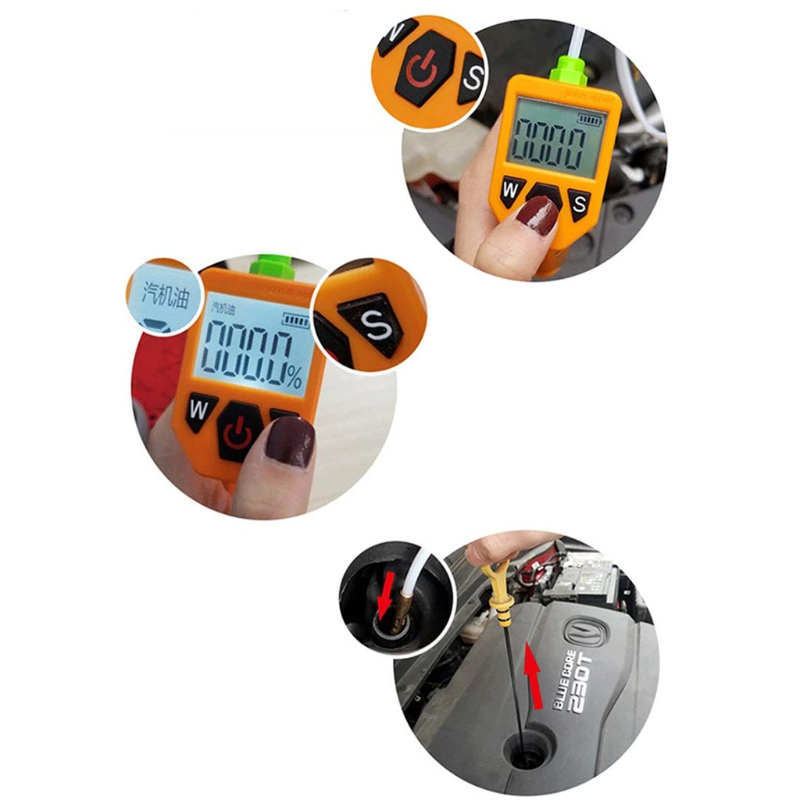 OBD2 Engine Oil Tester Automotive Check Oil Detector Digital Car Oil Tester with LED Display