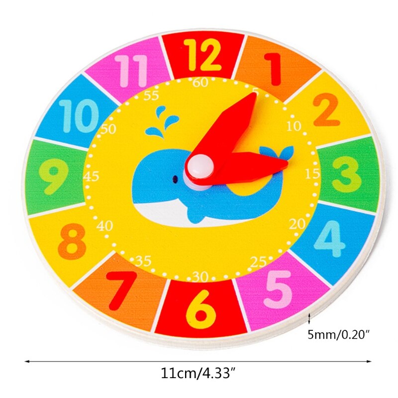 Learn How to Tell Time Teaching Clock Classroom Demonstration Night and Day Learning Clock