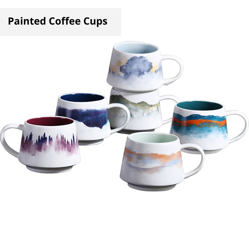 350ml creativa tazas de café de cerámica caja de Oficina hogar tazas de café de la taza de té de porcelana tazas para beber agua