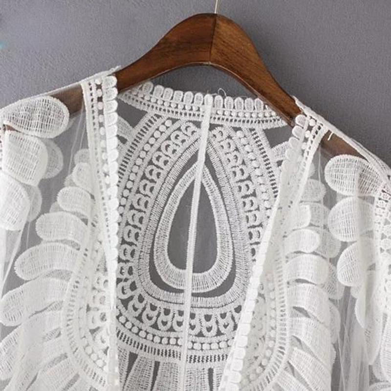 Pareo plaża biała koronkowa pokrywa w górę seksowny bikini stroje kąpielowe kobiety koronki sweter osłona robić bikini plaża sweter strój kąpielowy pokrywa w górę
