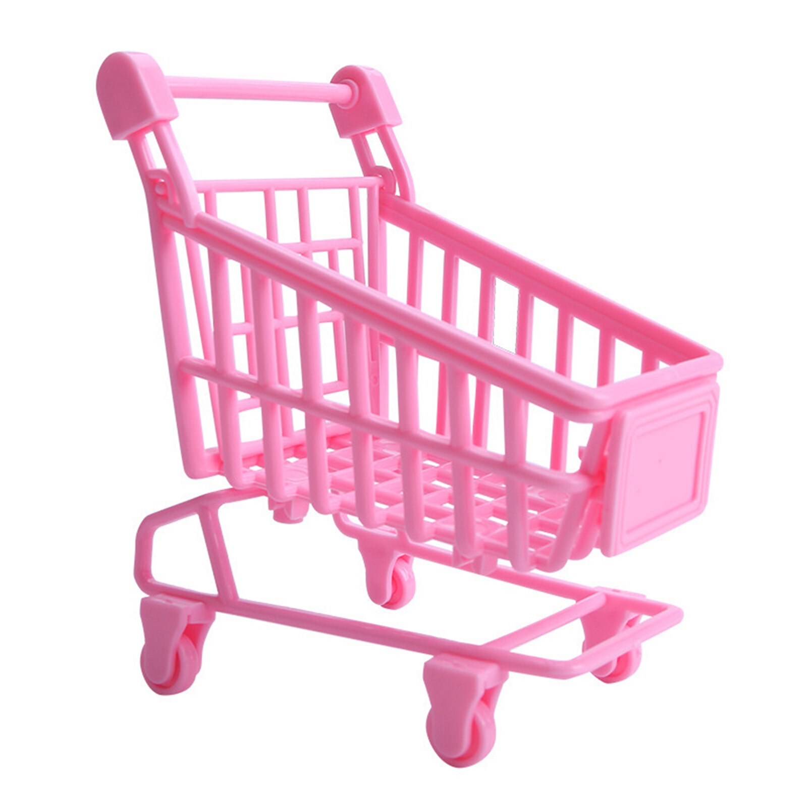 1/12 Dollhouse Mini Realistic Practical Attractive Educational Cute Supermarket Props Shopping Cart Miniature Landscape