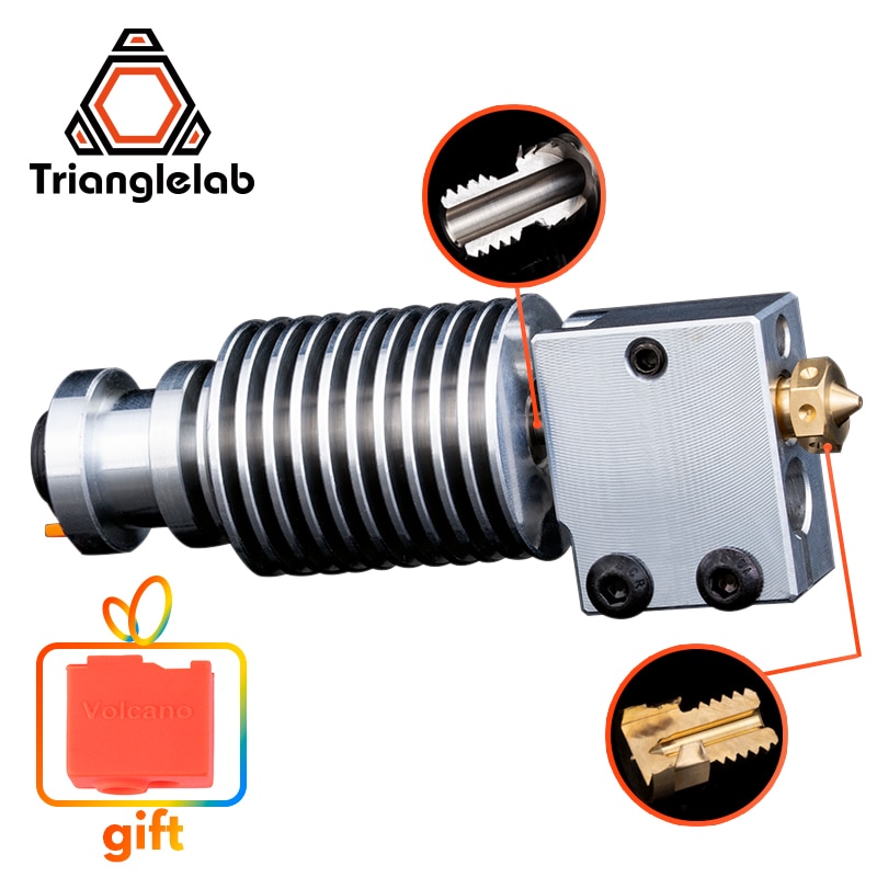 Trianglelab Highall-metal v6 Volcano hotend J-head Hotend HeatSink heater block heat break V6 Volcano NOZZLE for E3D HOTEND