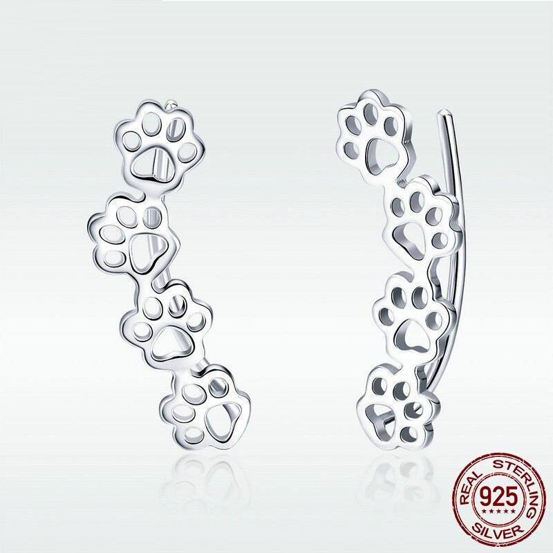 Afle original European and American popular earrings pet dog claws S925 sterling silver ladies earrings factory direct