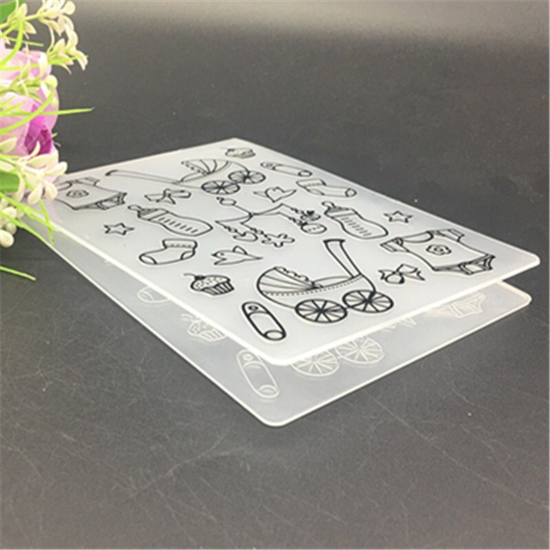Baby Plastic Embossing Folder For Scrapbook DIY Album Card Tool Plastic Template