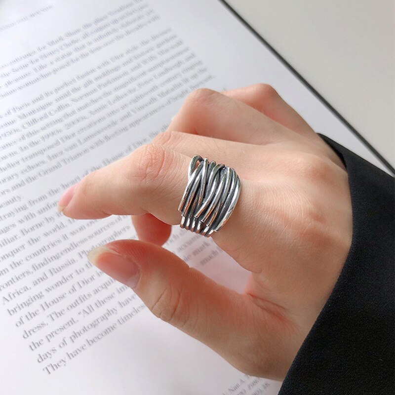 Luxe Creatieve Stijl Boho Layer Kettingen Ringen Voor Vrouwen Verstelbare Ring Charm Sieraden