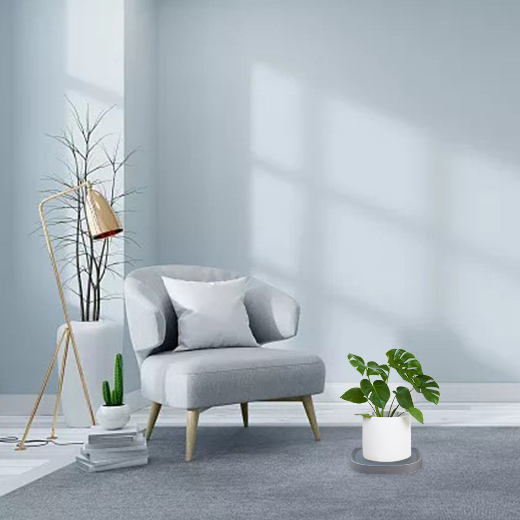 Mobiele Plant Caddy Roller Wielen Trolley Container Planter Caddies Voor Outdoor Indoor: Grey 4 Wheels M