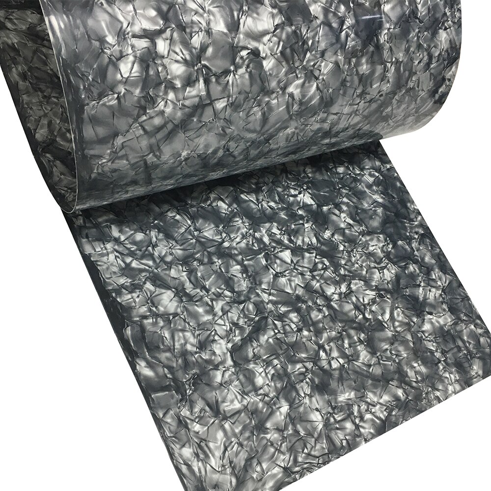Drum Wrap 16" x 60" 0.50mm Grey Pearl Big Pattern Celluloid Sheet Musical Instrument Deco Sheet