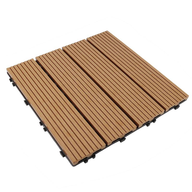 Plastic Wood Composite Board Modular Composite Wood Easy Install Anti-corrosion Waterproof Board DIY Splicing Balcony Floor Hwc