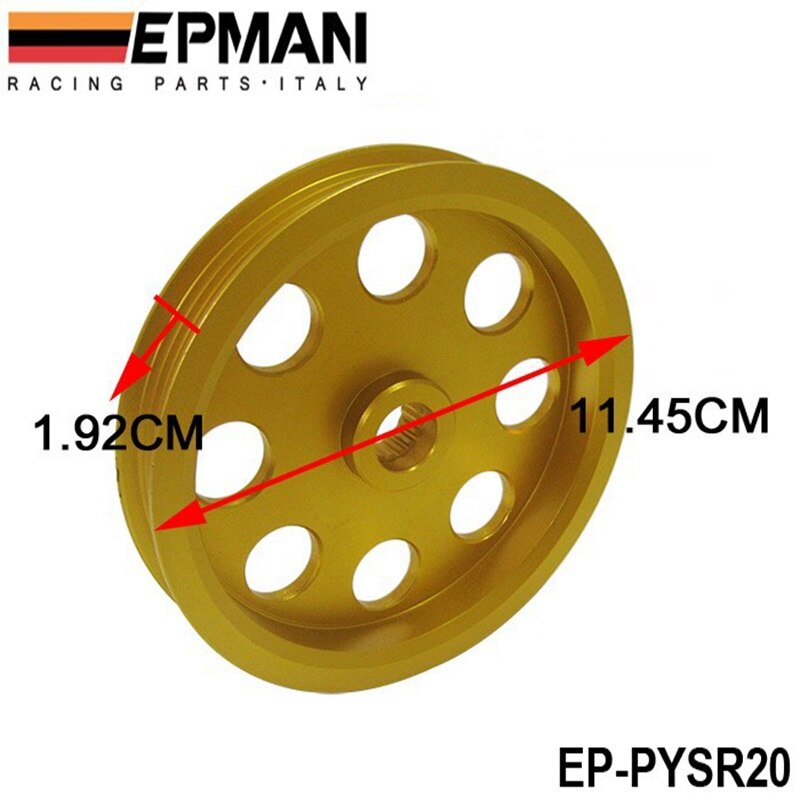 Underdrive Kurbel Pulley JDM Melodie Für Nissan S15 S14 SR20 Motor Motor Bay Gold EP-PYSR20