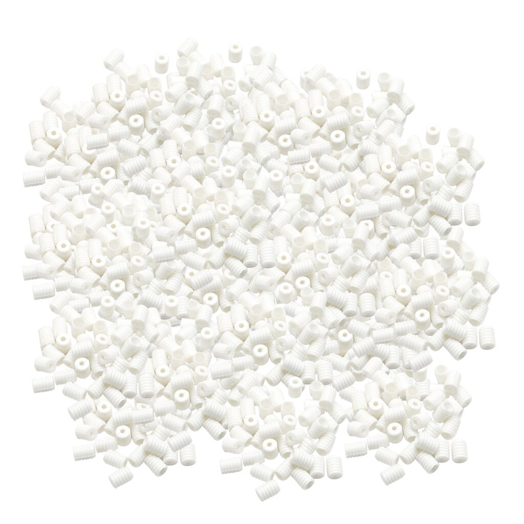 1000 Pieces Lock Ends Toggle Silicone Cord Stopper Rubber Adjuster For Making Face Mask: White 9x6mm