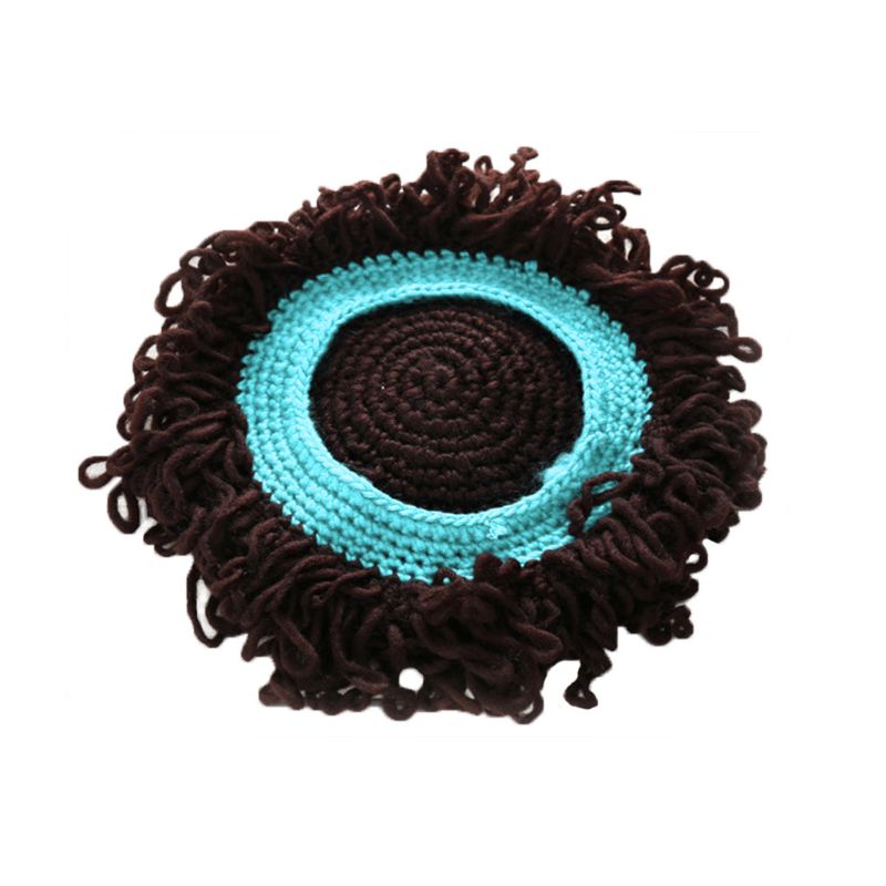 Novedad niños bebé niños pequeños peluca sombrero Cosplay apoyos de la foto de niño niña invierno peluca Afro de grandes para cabello rizado tapa 1-4T