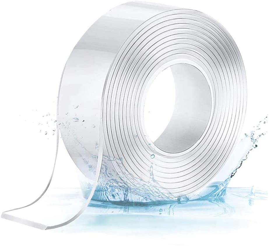 Double Sided Adhesive Nano Tape Removable Adhesive Strips Transparent Wall Tape, Washable Strong Sticky Tape Gel