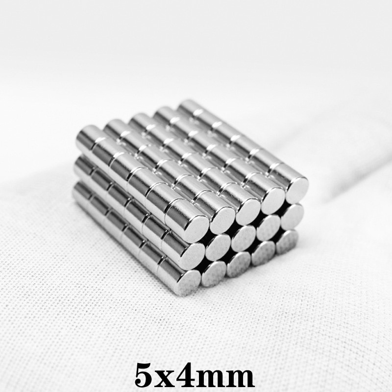 20 ~ 1000 kpl 5 x 4 mm pysyvä ndfeb vahva voimakas magneettinen mini pieni magneetti  n35 pyöreää magneettia 5 x 4mm neodyymimagneetti dia 5*4 mm