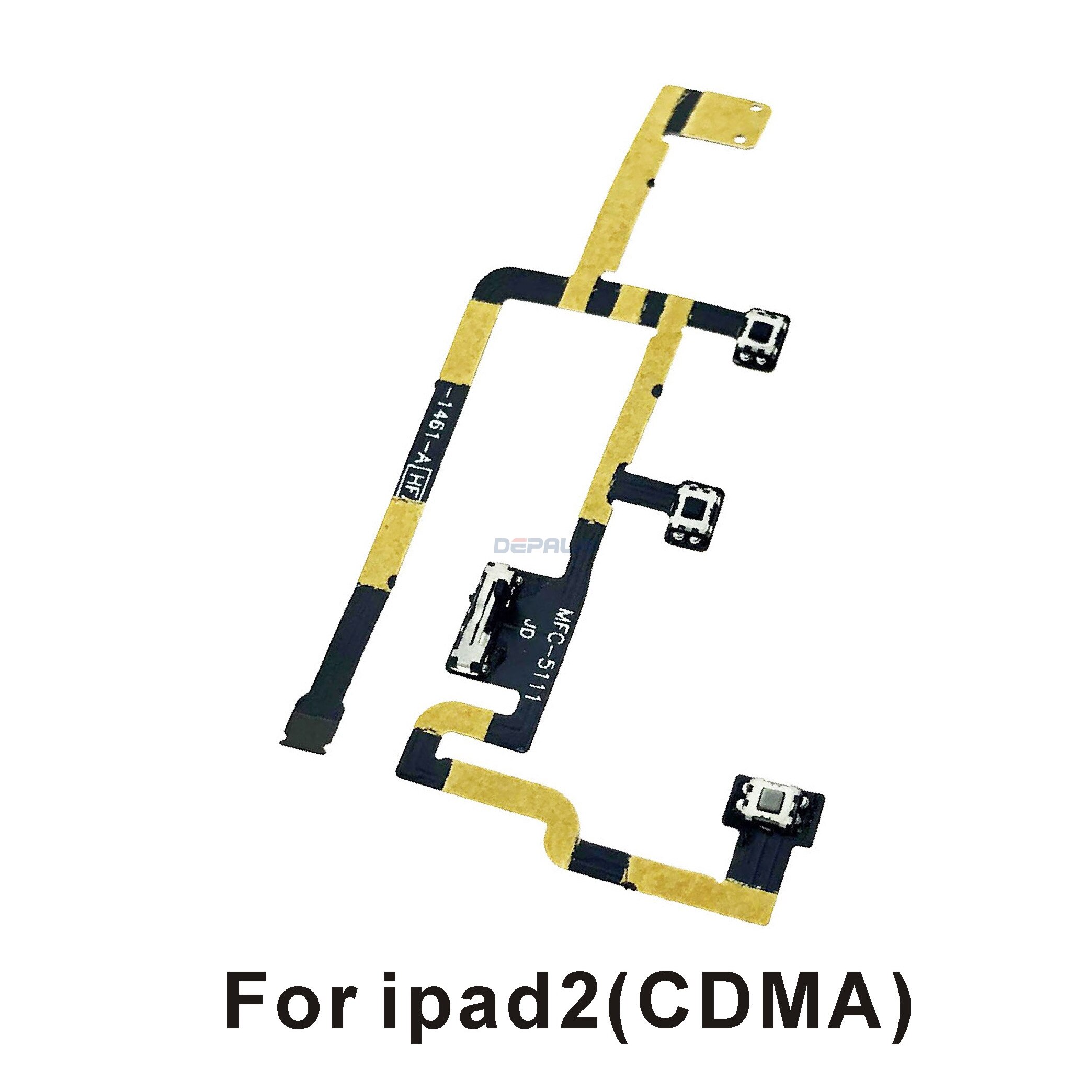 For iPad 2 2(CDMA) 3 4 mini 2 34 5/Air/mini 6/Air2 Power on/off Volume Switch Button Control Flex Cable Replacement: For ipad2(CDMA)